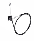 Top Shelf Replacement Throttle Cable For Poulan HD3X And Craftsman AYP Walk Behind Mowers, black wire with Z bend ends.