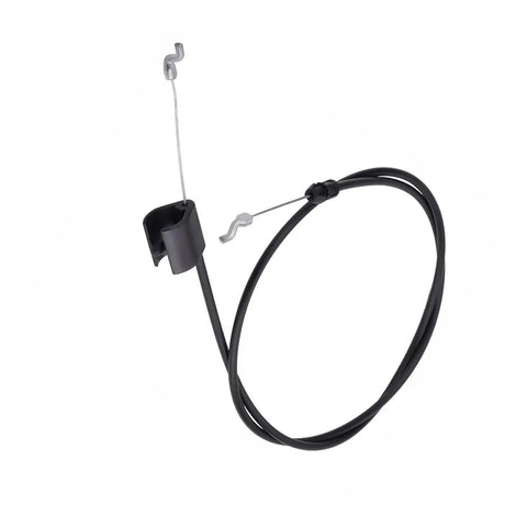 Top Shelf Replacement Throttle Cable For Poulan HD3X And Craftsman AYP Walk Behind Mowers, black wire with Z bend ends.