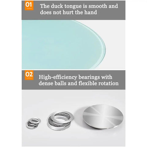 Close-up of bearings and glass from Tempered Glass Lazy Susan Turntable For Dining Tables, Heavy Duty Round Swivel Serving Tray, 38 Inch.