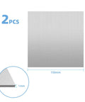 2 Pack 304 Stainless Steel Square Sheets 15x15x1mm Thick For DIY Craft Projects And Metalwork Repair Engraving Punching Drilling Cutting With Protective Film On Both Sides Pro Grade Heavy Duty, 150mm square
