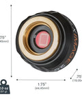 Dimensions and weight of the Dope 20 MP Solar System Camera With AR2020 Back Illuminated Sensor For Ultra Crisp Moon Planets And Solar Imaging USB C ROI Autoguiding Plug And Play To Any Telescope Or PC shown.