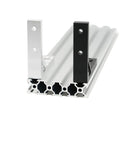 4 Pack 78x78mm Corner Brackets for 2020 Aluminum Extrusion Profile 90 Degree Gusset With 16 M5 Screws And 16 M5 T Nuts Heavy Duty Aluminum Alloy Support