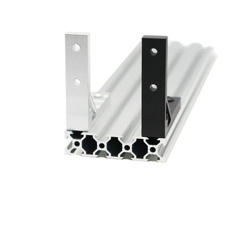 Beefy Heavy Duty Corner Brackets 4 Pack 78x78mm inside gusset for 2020 aluminum extrusion profile in black finish for strong joints
