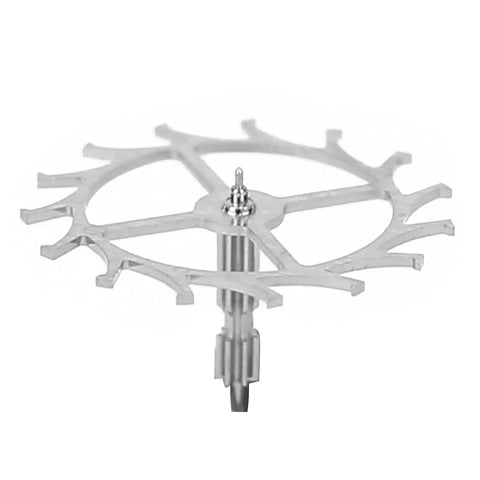 Pro Grade Escape Wheel For Watch Movement Replacement, Alloy Silver Repair Part For Watchmakers close-up view