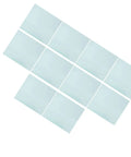 Premium Polycarbonate Welding Helmet Replacement Cover Lens Kit, 10 Pack Spare Transparent Front Plates arranged on white background.