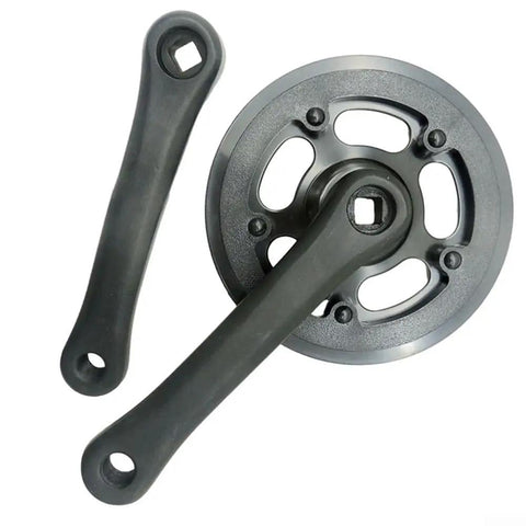 152mm Square Taper Bike Crankset With 32T Chainring, Aluminum Alloy, Beefy Single Speed Drive Train, Square Hole Bottom Bracket