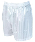 Front view of Striped Continental Football Training Shorts Navy with Long Length and Tie Waist for Ultimate Comfort.