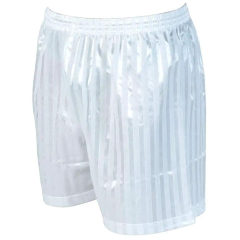 Front view of Striped Continental Football Training Shorts Navy with Long Length and Tie Waist for Ultimate Comfort.