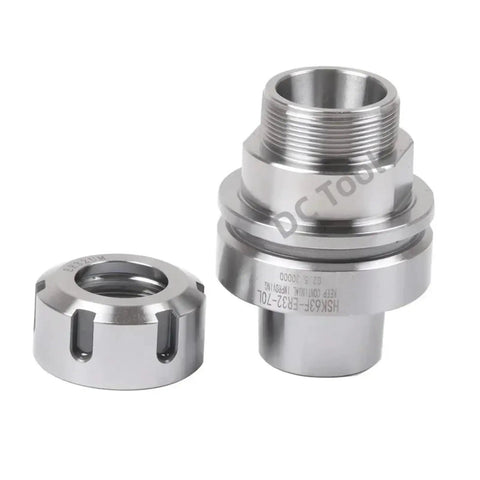 Premium HSK63F Tool Holder With ER Collets For Woodworking And Engraving Machines High Precision Solid Shank Adapter In 20Mm Size