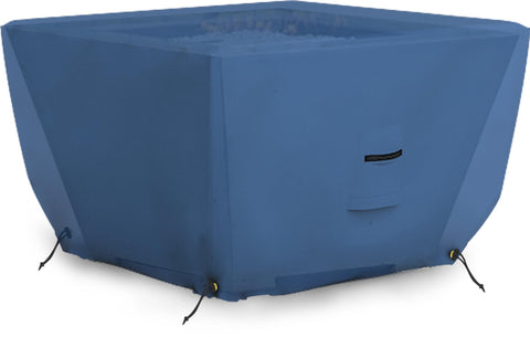 Heavy Duty Fire Pit Cover For Outdoor Use 30In L X 30In W X 12In H Waterproof UV And Weather Resistant 18 Oz PVC Coated Polyester