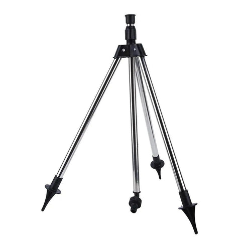 Stainless Steel Tripod Sprinkler Stand with Adjustable Height from 57.5 to 90 cm G1 2 Thread Base built to last outdoors