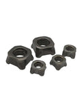 Built Tough Carbon Steel Square Weld Nuts For Badass Metal Fabrication Tools And Hardware Assembly With Precision Threads Metric Sizes M4 To M12 10 Piece Pack Of M8 in various sizes.
