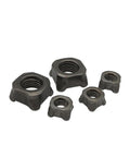 Top Shelf Carbon Steel Square Welding Nuts Metric M4 Through M12 Spot Weld Fasteners Offering Zero Play Threads And A Beefy Grip For Metal Fab Shop Tasks And Hardware Upgrades Pack Of Ten displayed in various sizes.