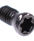 Close-up of a 6mm Torx socket head cap screw, part of the 50 Piece M2.5 X 6MM Torx Socket Head Cap Screws For Carbide Insert Lathe Tools.