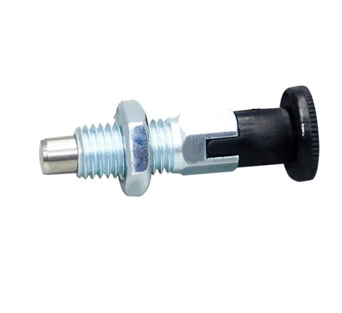 Built Tough Retractable Alignment Dowel Pin With Self Locking Knob And Spring Loaded Mechanics Made From Zinc Plated Carbon Steel