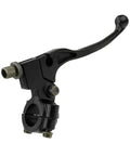Top Shelf Motorcycle Clutch Brake Lever Perch 7/8 Inch Aluminum, black anodized handlebar clamp for motocross use.
