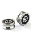 Heavy Duty Ball Bearing Roller Featuring Glides Like Fresh Butter V Groove Wheel For Sliding Gate Casters And Heavy Load Trolleys With Built Tough Lfr5201 Bearings And Open Steel Pulley Setup close-up of LFR5201 steel ball bearings