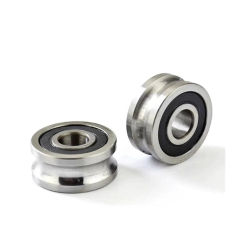 Heavy Duty Ball Bearing Roller Featuring Glides Like Fresh Butter V Groove Wheel For Sliding Gate Casters And Heavy Load Trolleys With Built Tough Lfr5201 Bearings And Open Steel Pulley Setup close-up of LFR5201 steel ball bearings