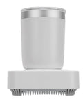 Top Pick Desk Mug Warmer And Coffee Cooler With Smart Dual Temp Control, includes sleek 450 ml cup and gray base.