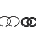 Heavy Duty Retainer Ring And O Ring Kit For Three Eighths Inch Drive, One Half Inch Drive, Three Quarter Inch Drive, And One Inch Drive Pneumatic Wrenches Replacement Parts With Anvil Locking Clip Set showing two retainer rings and two O-rings on white background.
