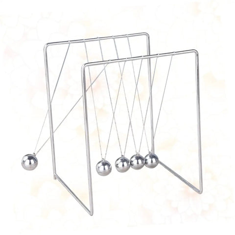 Newton Cradle Pendulum Desk Decor For Home Office And School STEM Toy, Hands On Energy Balance Experiments, Interactive Swinging Balls Ornament For Kids And Adults