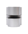 Front view of L10 Pneumatic Disc Brake for CNC Machine Tool Calipers, self-resetting with white finish, cylindrical shape.