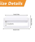 4 Pack Self Stick Cabinet Drawer Ring Pull Handles Plastic Quick Install No Drill Self Adhesive Pull Handles With Plate For Dresser Closet Cabinets And Glass Doors Smooth Low Profile Operation size details 8cm x 3.6cm white plastic
