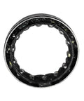 Close-up view of a steel bearing from the Steering Column Rack Kit With Tilt Column For J Series Jeeps Compatible With 1987 1995 Jeep YJ Wrangler