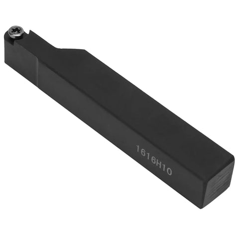 Three Eighths Inch Lathe Indexable Carbide Insert Kit With Tool Holder Ten RPMT10T3MO Inserts One SRAPR1616H10 Blade Wrench Included High Precision Lathe Bits For Metalworking Built Tough Steel Construction black tool holder
