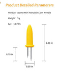 Stainless Steel Corn On The Cob Holders Set Of Ten For Grilling Easy To Grip Skewers For Barbecue Two Point Three Six Inch Forks