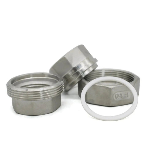 Heavy Duty SS304 Stainless Steel BSP Female Thread Union Coupling Pipe Fitting 5 Pack 3/4 Inch with sealing ring