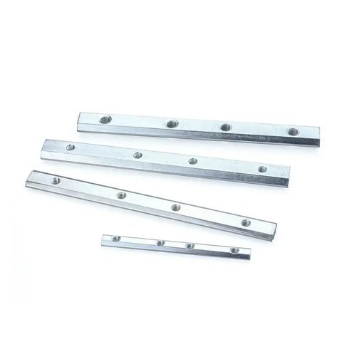 Four Piece V Slot T Slot 180 Degree Inline Connectors for Aluminum Profiles 2020 3030 4040 4545 Inside Joint Fittings Strip