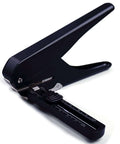 Handheld One Quarter Inch Hole Puncher With Skid Resistant Base, Heavy Duty Metal Punch, black color