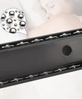 Close-up view of Heavy Duty Drawer Slides Set 2 Pack Full Extension Ball Bearing with Soft Close in black steel material.