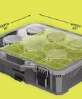 Fits For Link 10-Compartment Modular Small Parts Organizer Tool Box with clear lid, durable storage tray for nuts and bolts