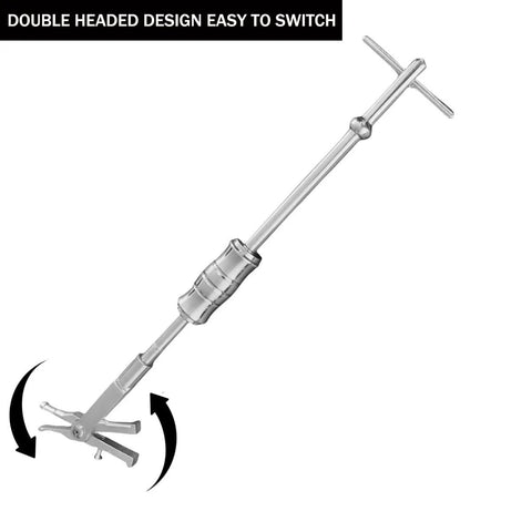 Double Headed Internal Bearing Puller With Slide Hammer For 16 To 45mm Bearings Featuring Expandable Collets And Two Clamp Sizes