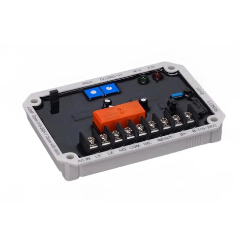 Hella Reliable Ev 01 Automatic Voltage Regulator For Portable Generators And Welders Smooth Power Flow Tight Fit Easy Swap In Heavy Duty Performance, featuring multiple terminals and control buttons.