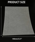 Lightweight Paper Hinge Sheet For RC Planes And Helicopters Cut To Fit 18x14 Cm Tail And Wing Connector, shown with dimensions