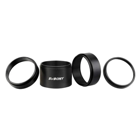 Extension Tube Kit for Cameras and Eyepieces with 5mm 10mm 15mm 30mm Spacers M48x0.75, aluminum anodized for astrophotography
