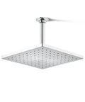 Honesty 10-Inch Square Rain Shower Head With Full Coverage Drenching Spray, 1.75 GPM Flow, Polished Chrome, Easy Clean Design For Daily Use And Maintenance