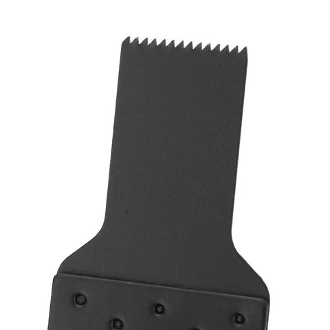 Close-up of high carbon steel saw blade from 10 Pack 20mm Oscillating Saw Blades High Carbon Steel For Wood Plastic Drywall And More Multitool Blades Set