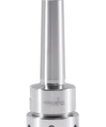 MT3 Shank ER32 Collet Chuck in high-grade alloy spring steel, silver finish, ideal for CNC machining tools.
