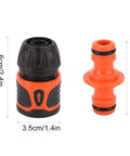 Super Easy Garden Hose Quick Connectors Upgrade Your Watering Game With Durable Abs Plastic Pipe Adapter Fitting Kit For 12 Inch Irrigation And Repair No Fuss Installation For Sprayers And Sprinklers, 1/2 inch connectors shown