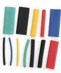 Hot Stuff 530 Piece Heat Shrink Tube Kit Perfect For Insulating Wires, Cable Repair, And Wild DIY Projects With Durable Retracting Sleeves That Are Totally Rad To Use. Assorted heat shrink tubes in multiple colors and sizes on white background
