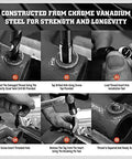 Steps for using 50 Piece M10-24 x 1.5D Thread Repair Insert Kit For Aluminum And Lightweight Metals Helical Style Thread Inserts Installation Kit Easy Install For Restoring Stripped Threads And Rebuilding Strength.