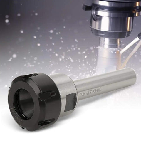 Premium 40CR Straight Shank Collet Chuck Holder With High Stability And.01mm Accuracy For CNC Milling Cutter during operation.