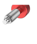 Close-up of knurled stainless steel M6 lock pin from Spring Plunger Quick Release Pins Kit, 8 Piece Set for Rolling Toolbox, durable use.