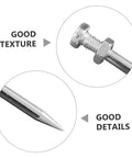 Close-up of metal nails from Lawn Aerator Shoes Spikes Kit with Durable Metal Nails for Lawn Aeration, Easy Install No Sweat.