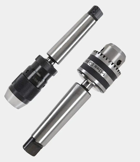 MT2 To MT1 Morse Taper Adapter Arbor Drill Sleeve Reducing For Lathe And Milling Projects, silver and black finish, precise fit.