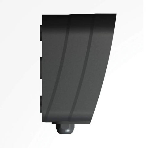 Side view of Wired Infrared Gate Opener Safety Photo Eye Sensor LM104A detector in black, showing mounting details for automatic gates.